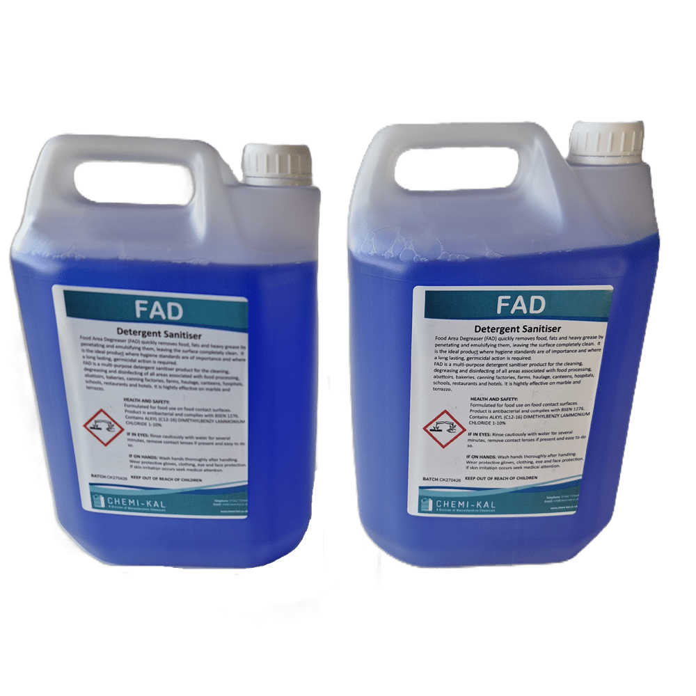 FAD Detergent Sanitiser 10L (2x5L), 20L, 210L