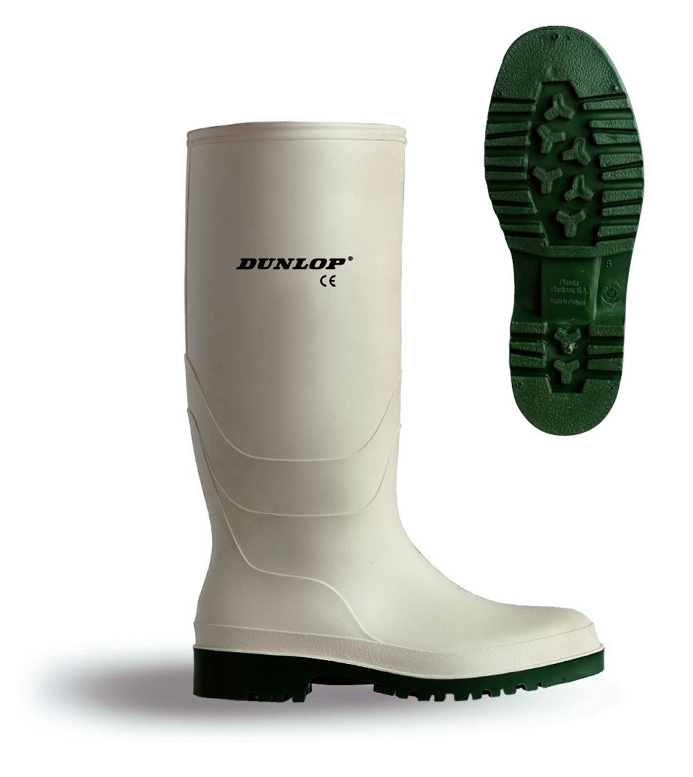 Safety, Wellington Boot, Black, Green 