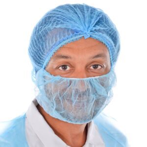 Beard Cover, non-woven polypropylene for food industry.