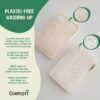 Composty All-in-One Loofah Scourer Eco Sponges 6 pack - Image 3