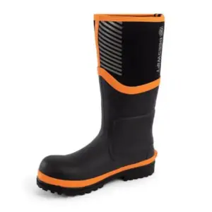 Neo Force Neoprene Full Safety Wellington Black Orange Grey Green Size 03-14