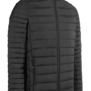 Padded Baffle Jacket in Black