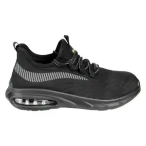 Sutton Composite Black and Grey Flyknit Bubble Sole Trainer S1PL Size 03-12